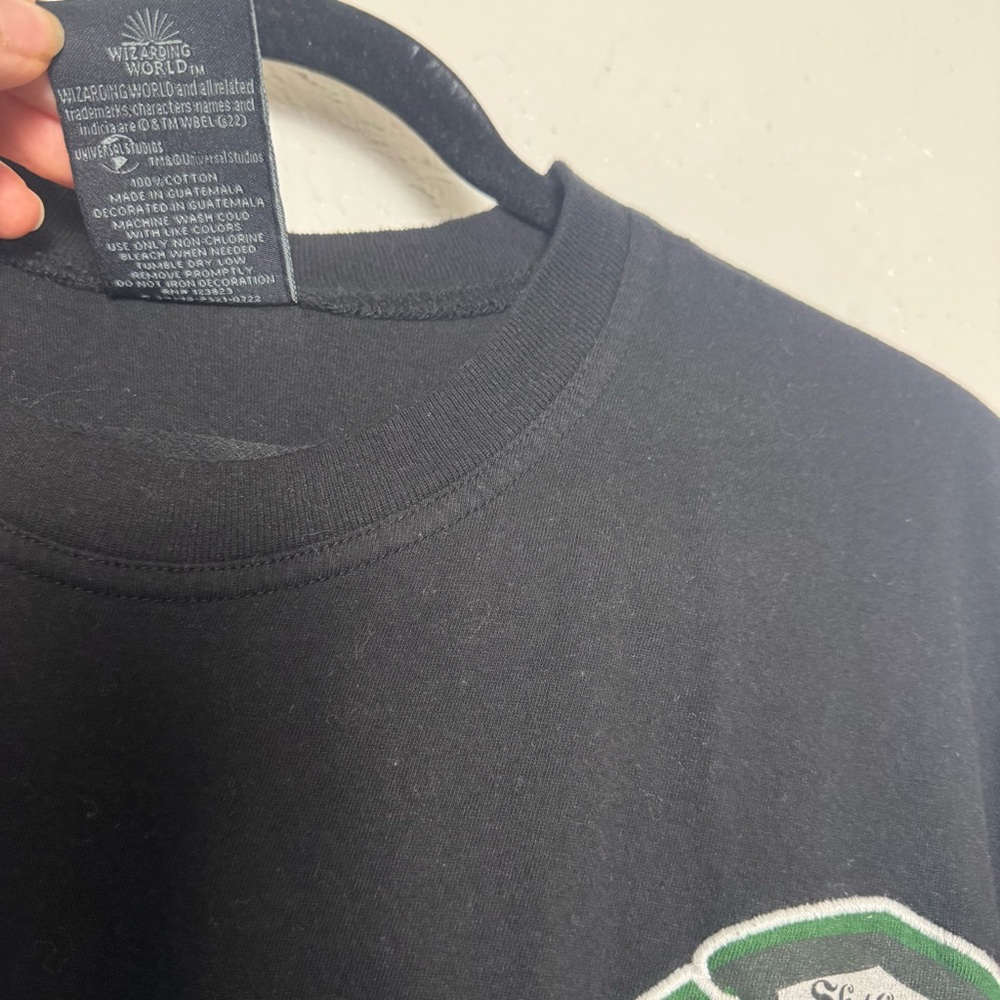 Universal Black‎ and Green Slytherin Long Sleeve Tee - Picture 7 of 7